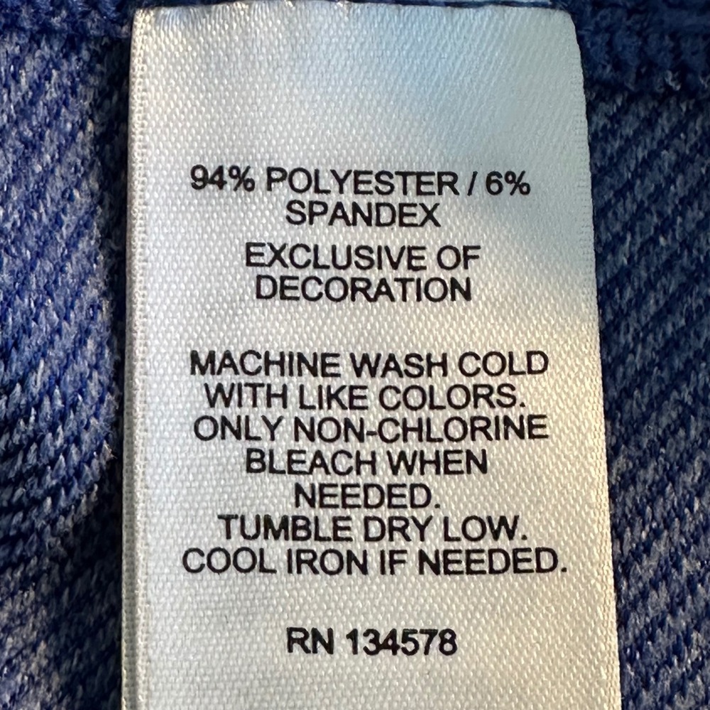 Vineyard Vines Performance 1/2 Zip Pullover Size L Blue Long Sleeve‎ Golf Travel - Picture 8 of 8